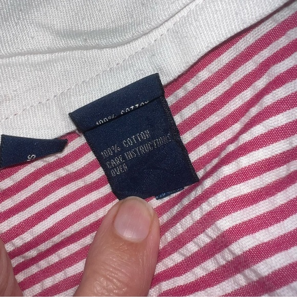 Polo Golf Ralph Lauren Shorts Mens 36 Red White Seersucker Stripe - Picture 7 of 10